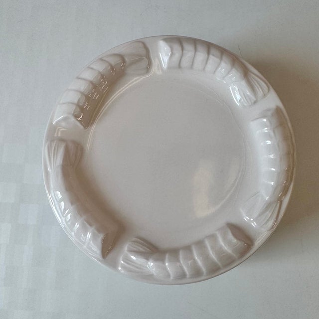 Shafford China Vintage Set of 6 Ceramic Shrimp Appetizer Plates by Shafford Japan For Sale - Image 4 of 6