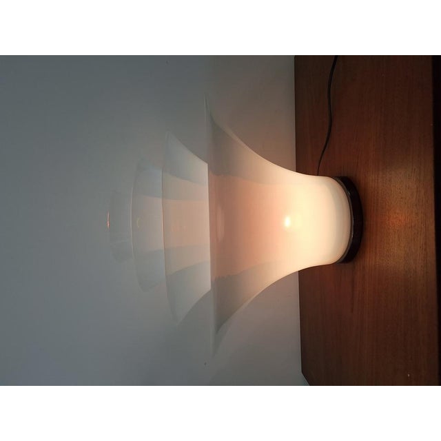 Table Lamp Petal Model with 4 Opalescent Glasses and Floral Motifs from Murano For Sale - Image 12 of 18