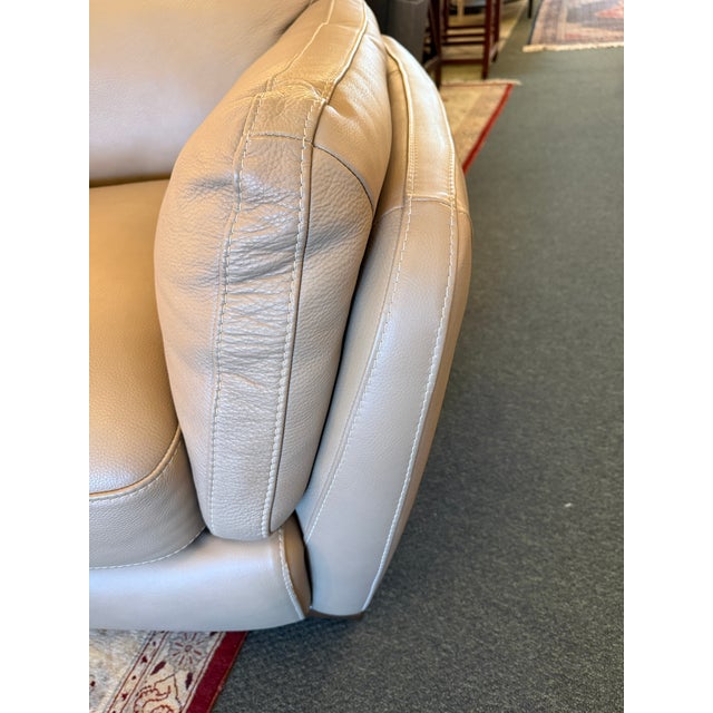 Animal Skin Natuzzi Editions Collection Leather Lounge Chair For Sale - Image 7 of 12