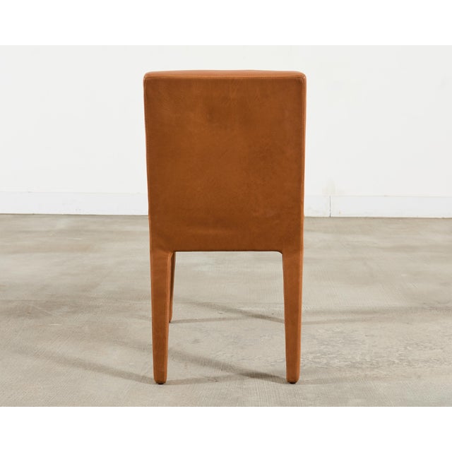 Ralph Lauren Italian Leather Mahogany Dalton Dining Chair For Sale - Image 17 of 17