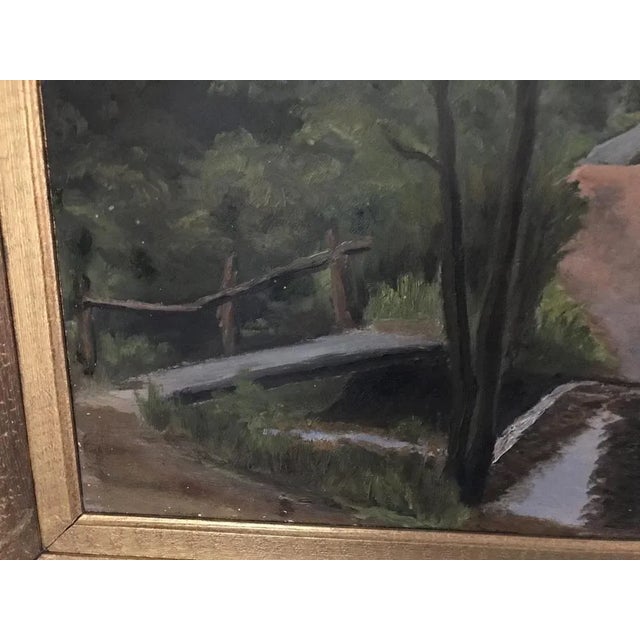 Brown P. Counotte, Landscape Composition Painting, 1960s, Oil on Board, Framed For Sale - Image 8 of 9