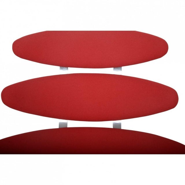 Corona Chair in Red Fabric by Erik Jørgensen, 2000s For Sale - Image 4 of 16