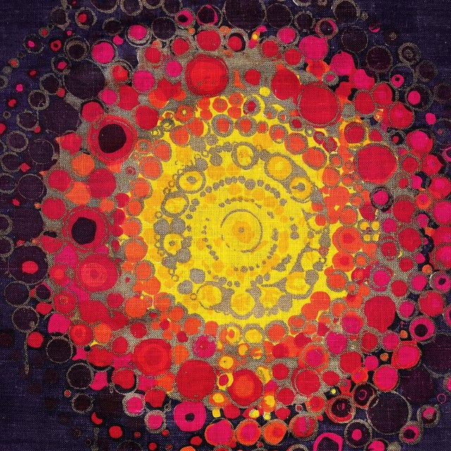 Vintage Danish Hand-Printed Textile Wall Hanging by Hans Jürgen Schöbel for Södahl, 1960s, in Flawless conditions....