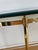 Italian Vintage Half Dome Console Brass and Glass Table For Sale - Image 3 of 7
