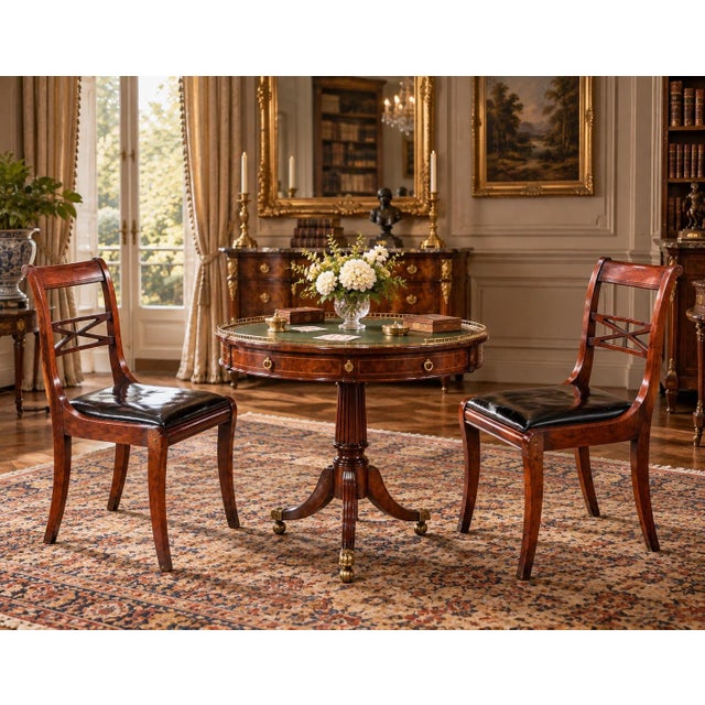 Wood Regency Side Chairs Circa 1820 For Sale - Image 7 of 8