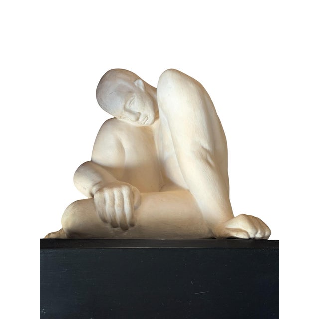 Mid 20th Century Seated Figure Terra Cotta by Eleanor E. Sharp For Sale - Image 9 of 12