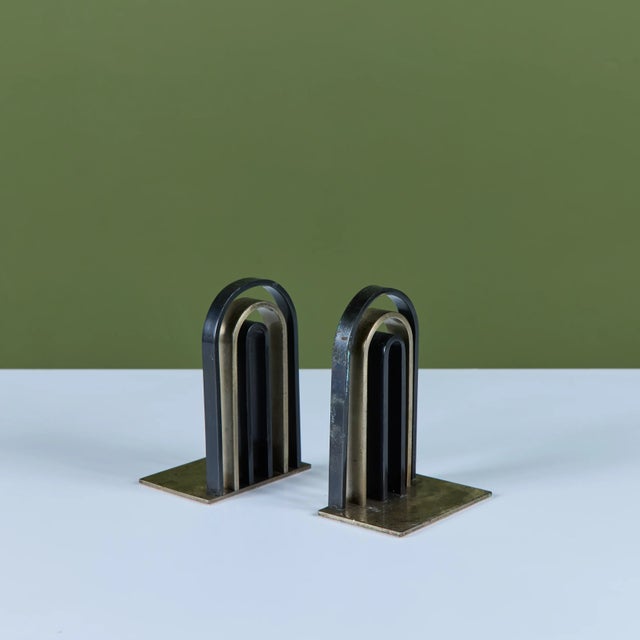 Pair of Arch Bookends by Walter von Nessen for Chase USA For Sale - Image 12 of 18