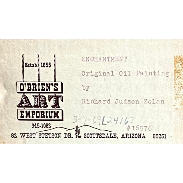 "Enchantment" Smiling Young Girl's Portrait by American Impressionist, Zolan Original Oil Painting For Sale - Image 4 of 4