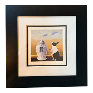 Robert Deyber Authentic Lithograph Framed Hand Signed Numbered Bad Hare Day (Vase)