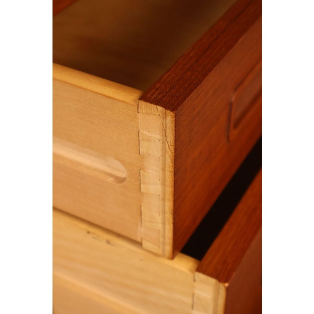 Mid 20th Century Danish Modern Teak Bookcase Hutch For Sale - Image 5 of 18