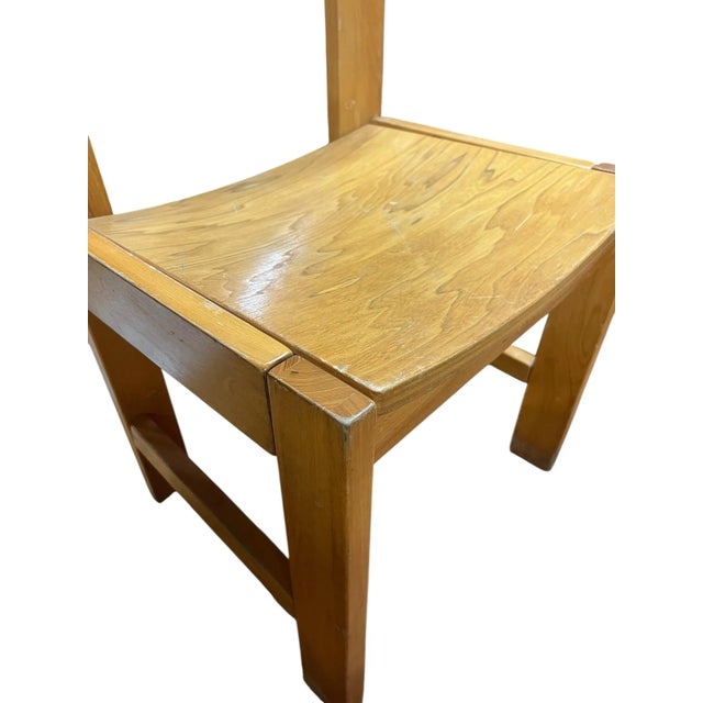 Vintage Thonet Maple Saddle Seat Chair’s - Set of 8 For Sale - Image 9 of 12