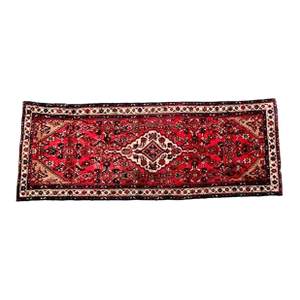 1960's Persian Hamadan Runner, 3'2" X 8'1"