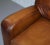 Vintage Cigar Brown Leather Sofa For Sale - Image 9 of 15