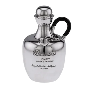 20th Century Italian Silver Ballantines Whisky Decanter, 1960s