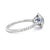 Metal Tiffany & Co. Platinum Blue Sapphire & Diamond Engagement Ring 1.15ct 4.65g, Size 6.75 For Sale - Image 7 of 10