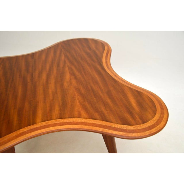 Vintage Walnut Cloud Coffee Table by Neil Morris for Morris of Glasgow, 1950 For Sale - Image 10 of 13