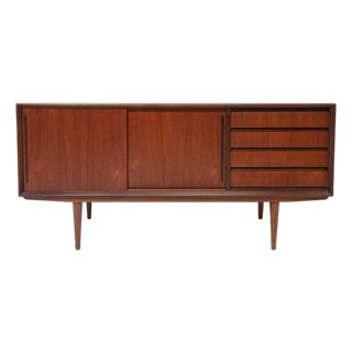 Danish Compact Teak Sideboard by Svend Aage Rasmussen, Attributed For Sale