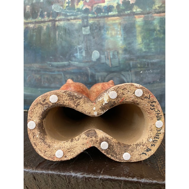 Bust in Terra Cotta of Two Figures (After Modigliani) For Sale - Image 14 of 18