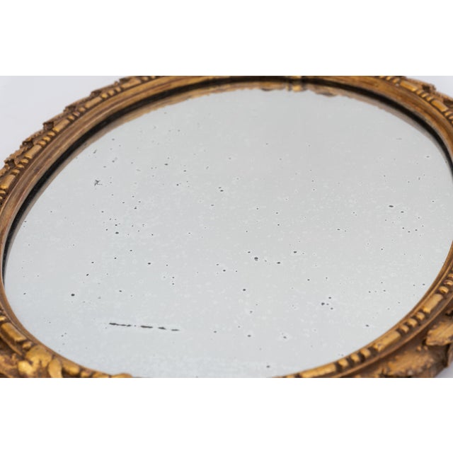 Early 20th Century Small Oval Gilt Composition Wall Mirrors, 1890s, Set of 2 For Sale - Image 10 of 15