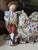 Charming matched two-piece vintage porcelain grouping in the Continental European Rococo Revival style, featuring a...