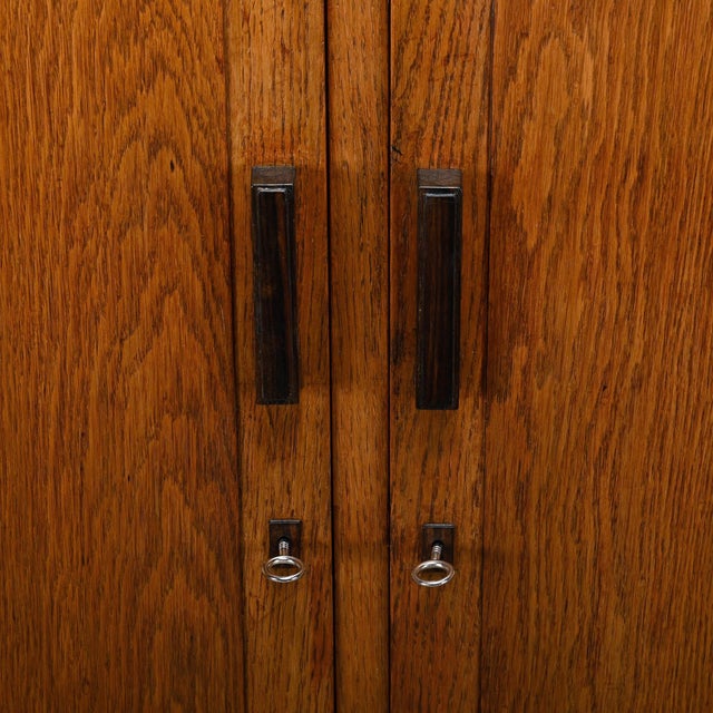 Amsterdam School Modernist Oak Archive Cabinet, 1930s For Sale - Image 15 of 18