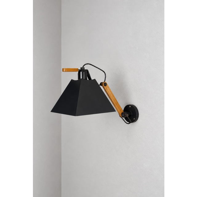 Wood Arquímedes Wall Lamp by Gemma Bernal and Ramón Isern, 1970s For Sale - Image 7 of 15