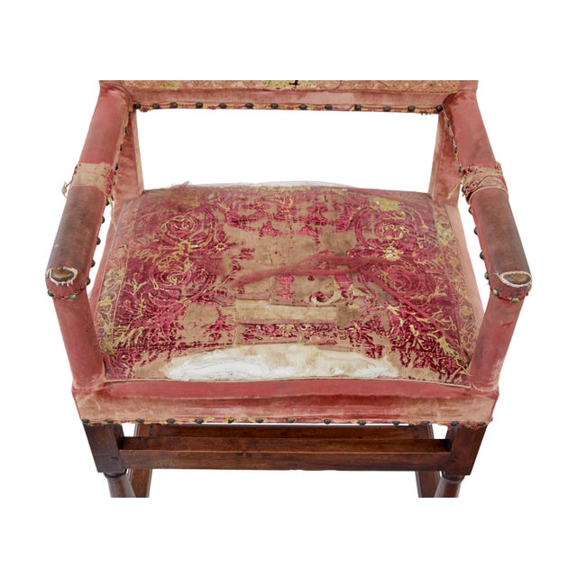 Antique Walnut Coronation Armchairs, 1860, Set of 4 For Sale - Image 6 of 10