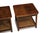 Mid 20th Century Attribtued to Jack Cartwright for Founders Book-Matched Walnut & Cane Side Tables For Sale - Image 9 of 13