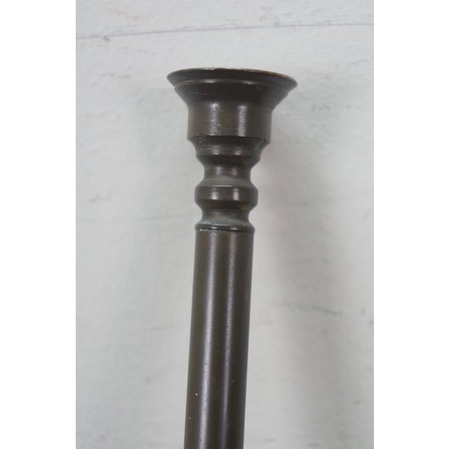 Mid 20th Century 20thC English Brass & Copper Fox Hunting Coach Bugle Horn Trumpet 27" For Sale - Image 5 of 14