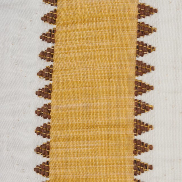 Contemporary Contemporary Schumacher Isolade Stripe Pillow in Yellow For Sale - Image 3 of 8