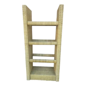 1970s Wicker Lp/ Record Library 1000+ Storage Capacity