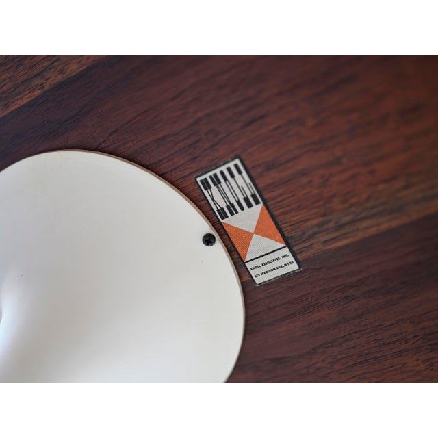 Vintage Tulip Side Table With Oval Walnut Top by Eero Saarinen for Knoll For Sale - Image 10 of 10