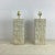 This striking and HEAVY pair of vintage modern table lamps feature textured concrete construction with clean modern lines....