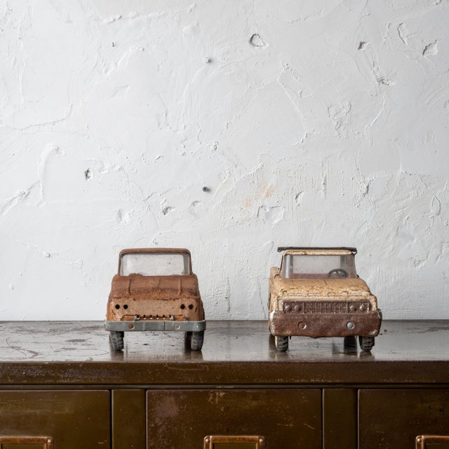 Metal A Pair of Toy Pickup Trucks, 1950-60s For Sale - Image 7 of 9