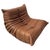 French Togo Lounge Chair in Brown Leather by Michel Ducaroy for Ligne Roset For Sale - Image 9 of 12