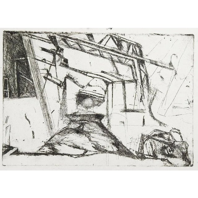 Abstract Late 20th Century Abstract Industrial Etching For Sale - Image 3 of 3