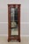 Traditional Pair Jasper Cherry 1 Door Glass Curio Display Cabinets For Sale - Image 3 of 18
