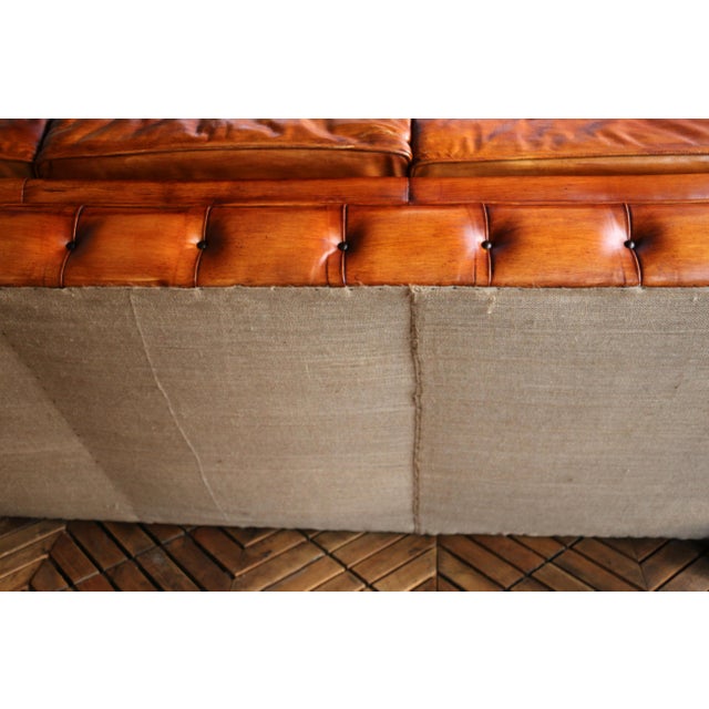 Vintage Chesterfield Brown Leather Sofa, 1980s For Sale - Image 18 of 18