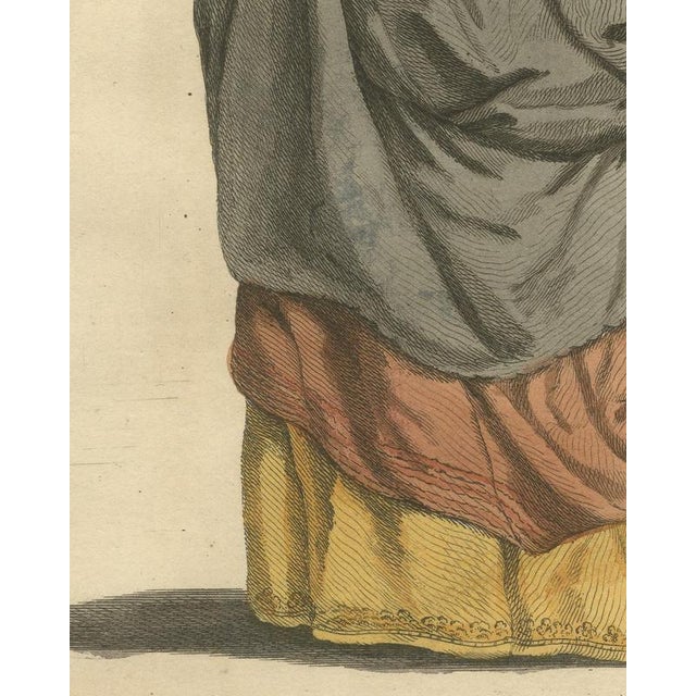 Jefferys, Merchant's Wife of London in 1640, Back View, 1757, Engraving For Sale - Image 6 of 9