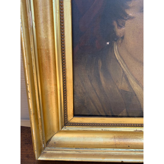 Early 20th Century Italian Portrait of a Boy in Giltwood Frame For Sale - Image 11 of 13