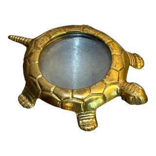Brass Turtle Magnifying Glass For Sale