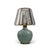 Traditional Eclipse Celadon Blue Crystal Shade Mini Lamp For Sale - Image 3 of 5