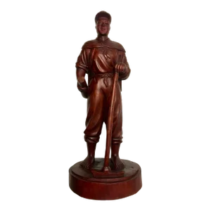 1960's Chinese Cultural Revolution Hand Carved Wooden Figurine