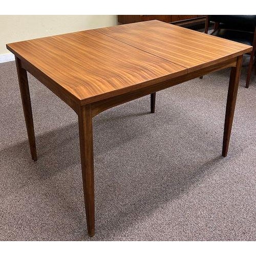 Mid Century Modern Extending Teak Dining Table c.1960 UK Import - Convenient Butterfly Leaf - Quality Built 42" Long x 33"...