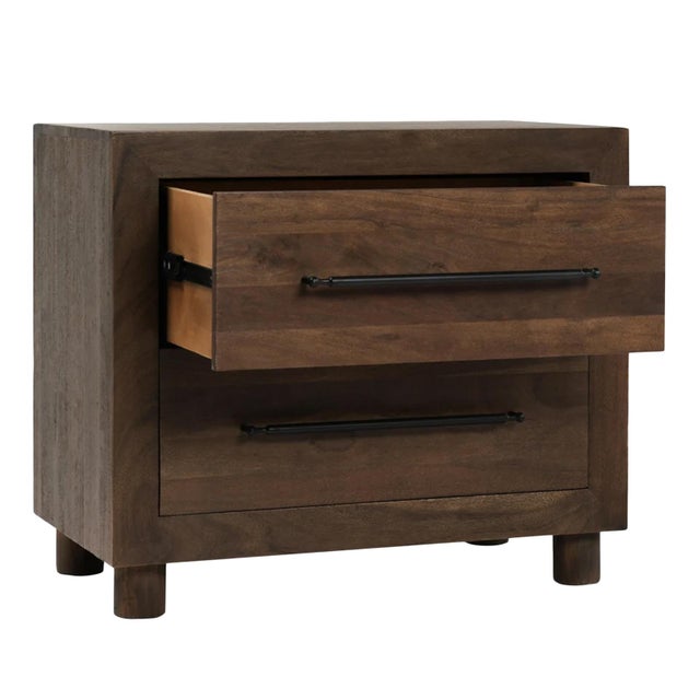 Farmhouse Modern Farmhouse Milla 2-Drawer Nightstand For Sale - Image 3 of 8