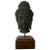 Antique Bronze Bust of Buddha Mounted on a Wood Stand For Sale - Image 11 of 11