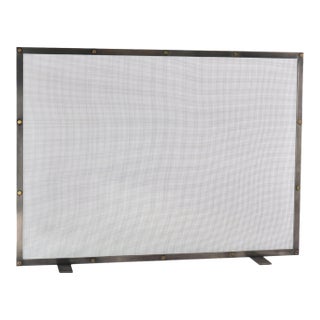 Sierra Fireplace Screen Brass For Sale