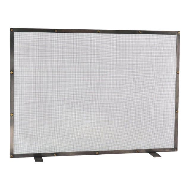 Sierra Fireplace Screen Brass For Sale