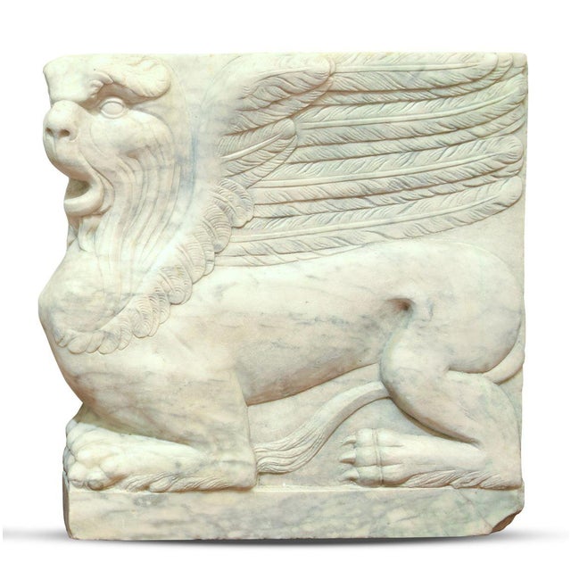 18th Century Bas-Relief in Turkish Marble, Set of 2 For Sale - Image 5 of 6
