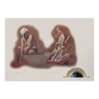 Deanna Frosini - Hammam - Original Screen Print on Paper - 1990s For Sale